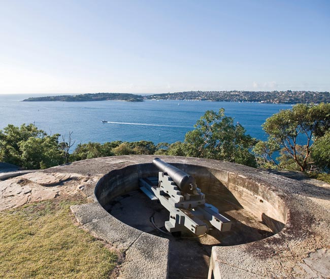 Georges Head Lookout Georges Heights Mosman Sydney Harbour Gun Emplacement 650X550
