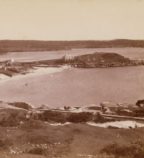 Historic image of the Former Marine Biological Station at Camp Cove in 1881.