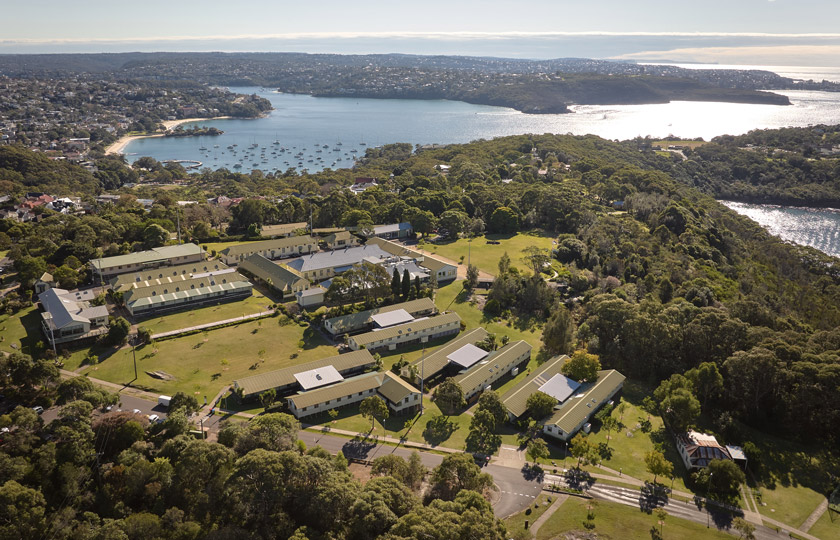 Aerial image of Georges Heights in Headland Park, Mosman.